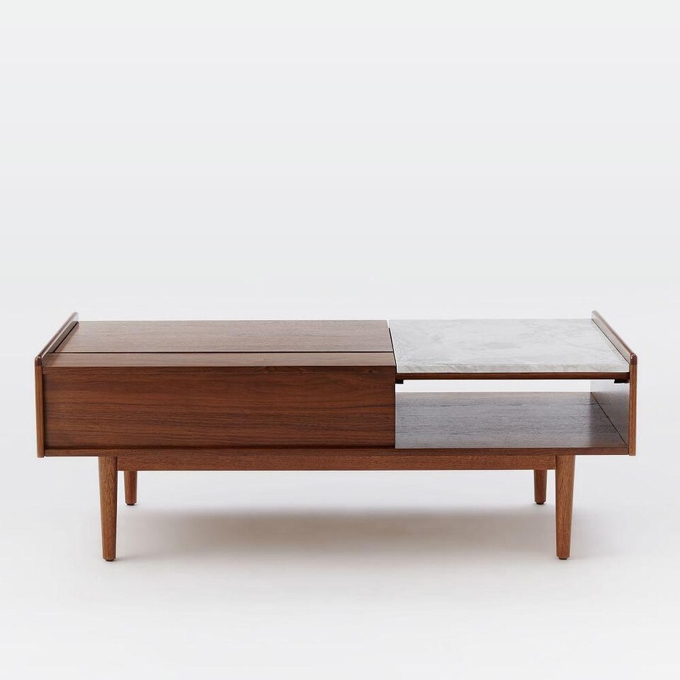 MidCentury PopUp Storage Coffee Table west elm United Kingdom